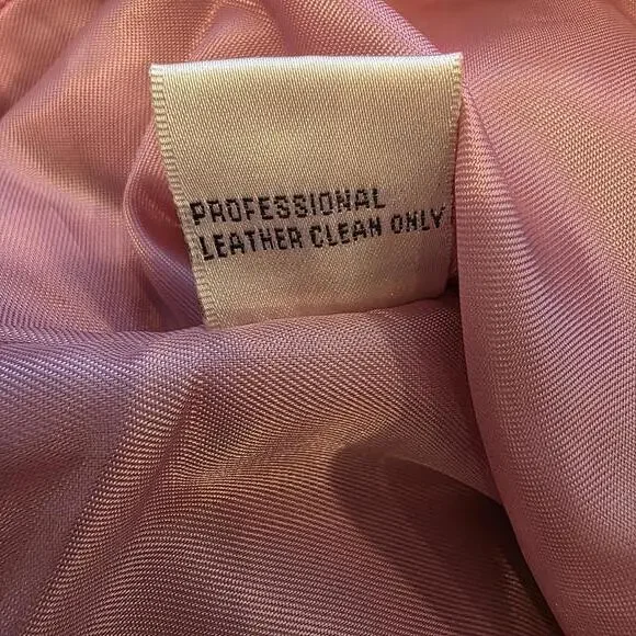 Yvonne & Marie Petite Pink Lambs Leather Jacket Size PP - Picture 7 of 8